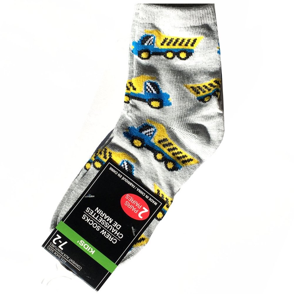 KIDS Truck Socks + Striped Socks